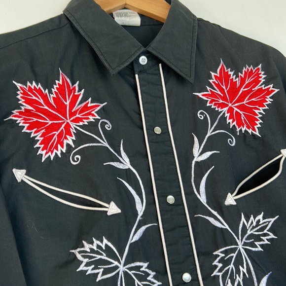 Jean Rive Other - Vintage 70s 80s Jean Rive Western Wear Embroidered Long Sleeve Shirt